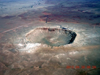 13 7ww. aerial - meteor crater near Winslow