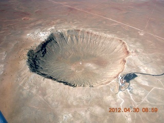 14 7ww. aerial - meteor crater near Winslow