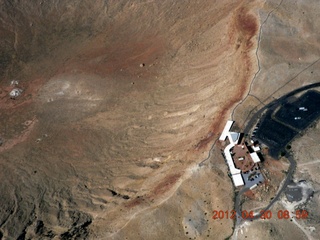 15 7ww. aerial - meteor crater near Winslow - visitors center