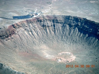 18 7ww. aerial - meteor crater near Winslow