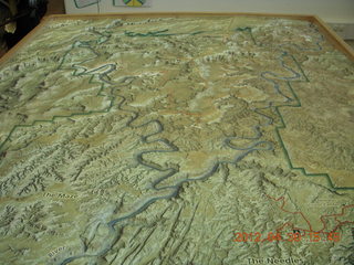 149 7ww. Canyonlands relief map at Visitors Center
