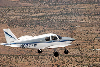 N8377W in flight