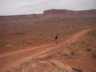 112 7x1. Canyonlands Murphy hike - Adam running (tripod)