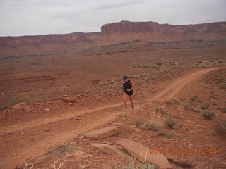 113 7x1. Canyonlands Murphy hike - Adam running (tripod)