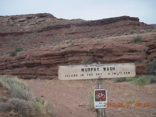 123 7x1. Canyonlands Murphy hike - sign