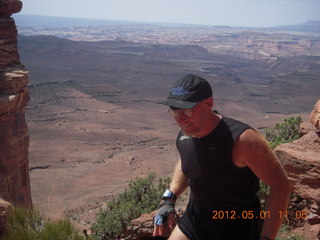 171 7x1. Canyonlands Murphy hike - Adam (tripod)