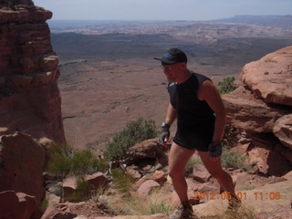 172 7x1. Canyonlands Murphy hike - Adam (tripod)