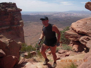 173 7x1. Canyonlands Murphy hike - Adam (tripod)