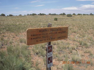 180 7x1. Canyonlands Murphy hike - sign