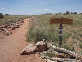 181 7x1. Canyonlands Murphy hike - sign