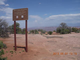 193 7x1. Canyonlands Murphy hike sign