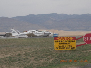Mack Mesa run - airport signs