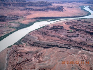 aerial - Colorado River - north of Moab