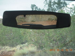 Onion Creek drive - dirty rear window