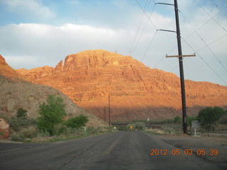 6 7x3. driving out of Moab