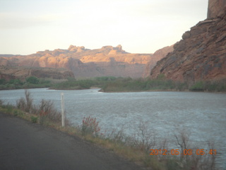 driving along the Colorado River