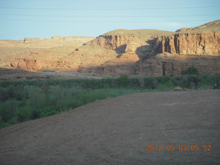 driving out of Moab