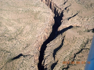 50 7x4. aerial - Mexican Mountain area - slot canyon