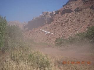 65 7x4. Mexican Mountain - airplane taking off