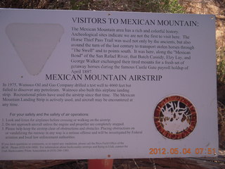 80 7x4. Mexican Mountain - sign