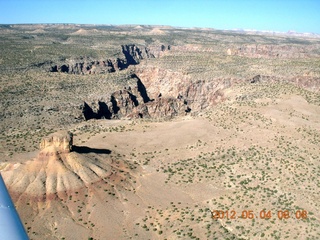 86 7x4. aerial - Mexican Mountain area - slot canyon