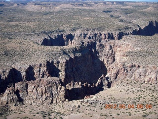 88 7x4. aerial - Mexican Mountain area - slot canyon