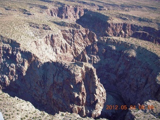 91 7x4. aerial - Mexican Mountain area - slot canyon