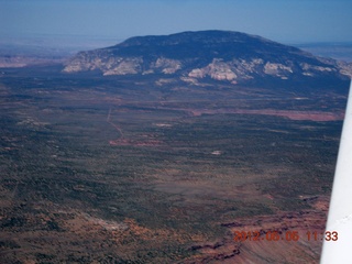 76 7x5. aerial - Navajo Mountain with airstrip