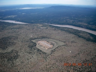 aerial - lake near Flagstaff