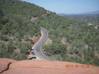 47 7xd. view of Airport Road from observation viewpoint in Sedona