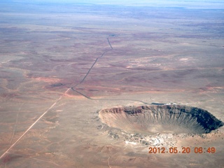 aerial - meteor crater