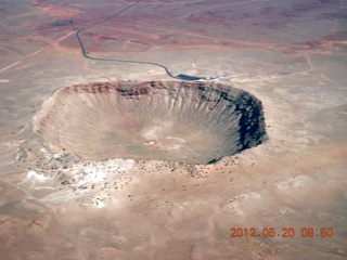 aerial - meteor crater