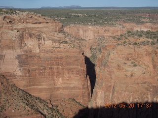 Spider Rock viewpoint - sign