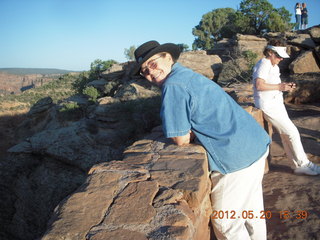 Dana at Spider Rock viewpoint