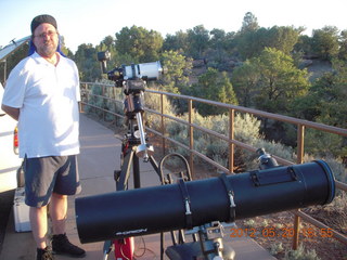 Spider Rock viewpoint - eclipse watchers