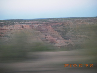 driving back from Spider Rock viewpoint