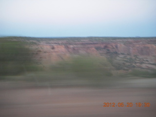 driving back from Spider Rock viewpoint