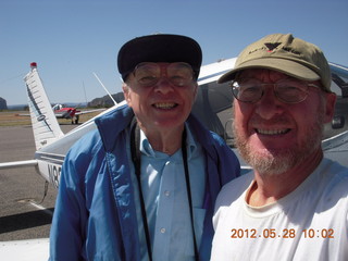 Bill and Adam and N8377W at Sedona Airport