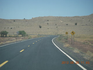 drive back from Antler's Restaurant - Fred's Road