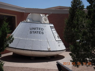 meteor crater - space capsule