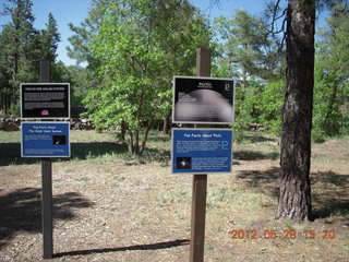 Lowell Observatory - meteorite sign