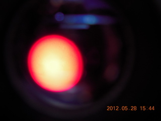 Lowell Observatory - bad picture of sun through telescope