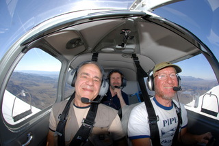 Mike, Greg, and Adam flying in N8377W