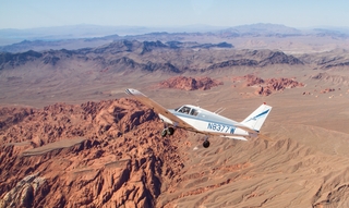 Bill and Adam and N8377W at Sedona Airport