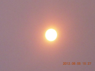 transit of Venus - the sun with my Nikon Coolpix point-and-shoot