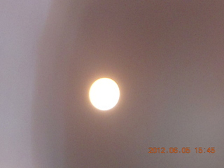 Lowell Observatory - bad picture of sun through telescope
