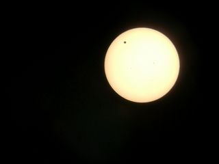 transit of Venus - the sun with my Nikon Coolpix point-and-shoot