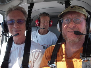 Howard, Ron, and Adam flying in N8377W