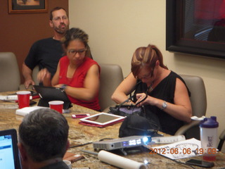 Musketeers meeting - Mike, Janet, Michelle