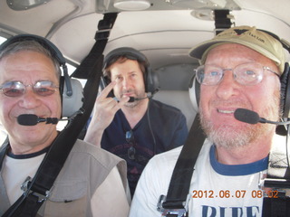 312 7y7. Mike, Greg, and Adam flying in N8377W